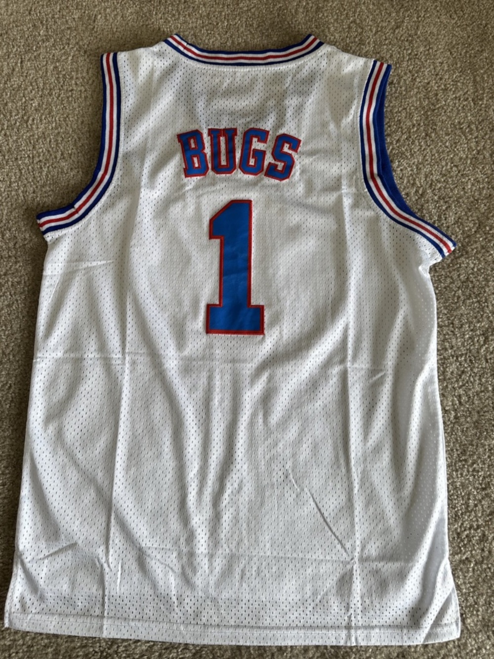Tune Squad Bugs Bunny 10 Jersey Space Jam Looney Tunes Basketball Size Medium M